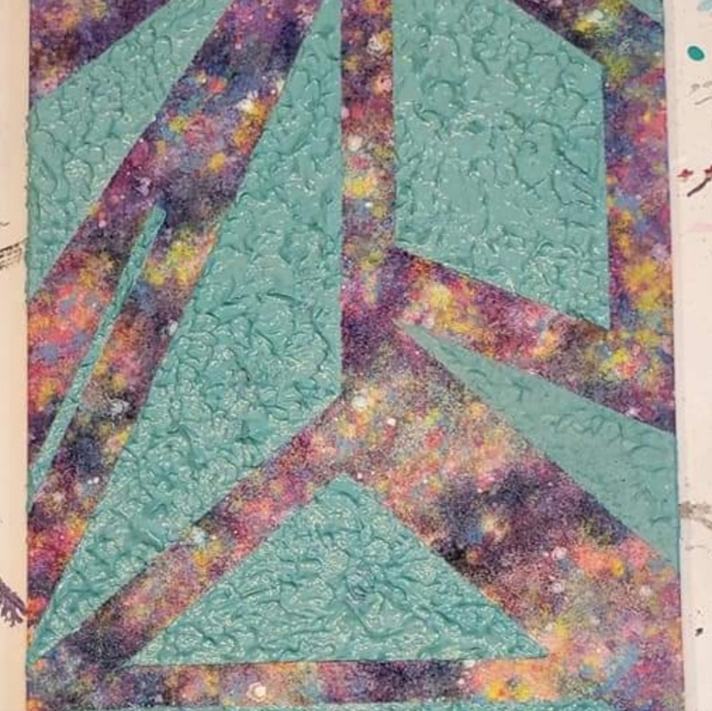HANDCRAFTED Colorful Painting Abstract Artwork HANDPAINTED Textured Art Decor - Picture 9 of 16